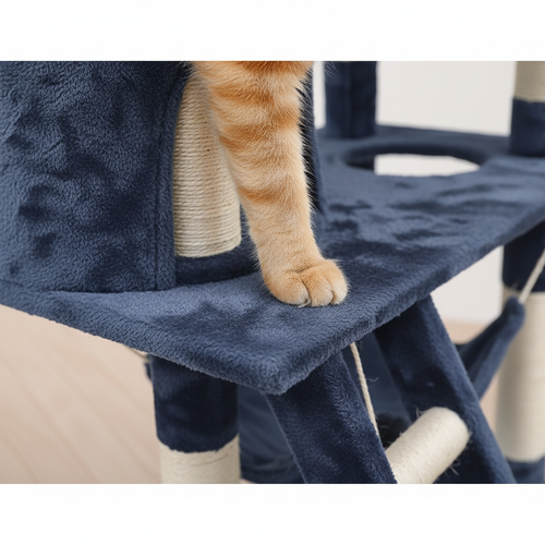 140cm Blue Dream Cat House - Detail