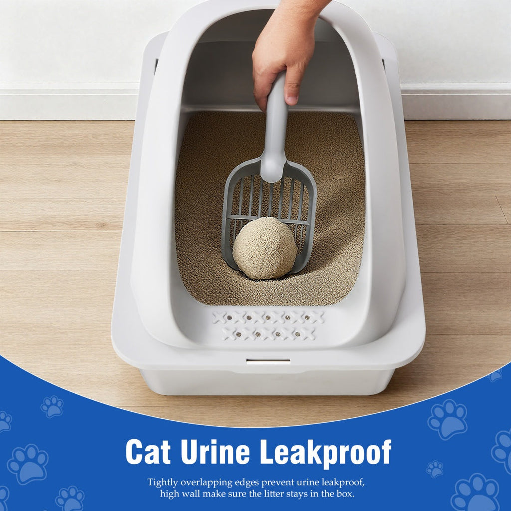 Stainless Steel Cat Litter Box with Lid — Large