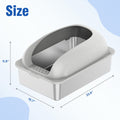 Stainless Steel Cat Litter Box with Lid — Large