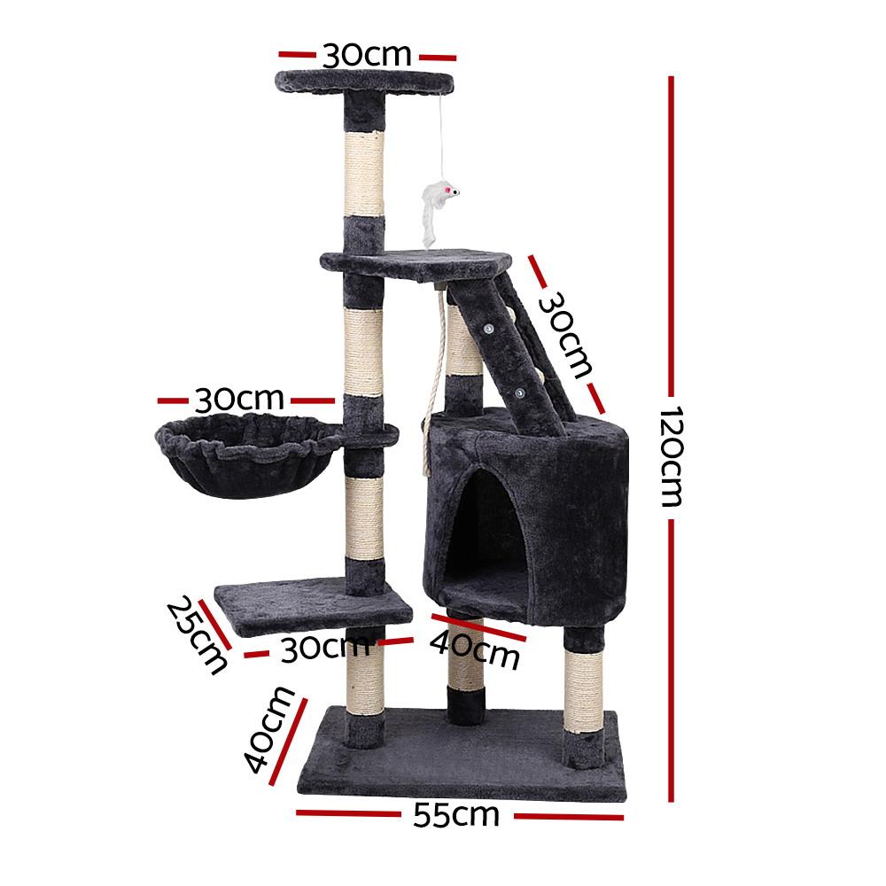 Cat Tree 120cm Scratch Post Tower
