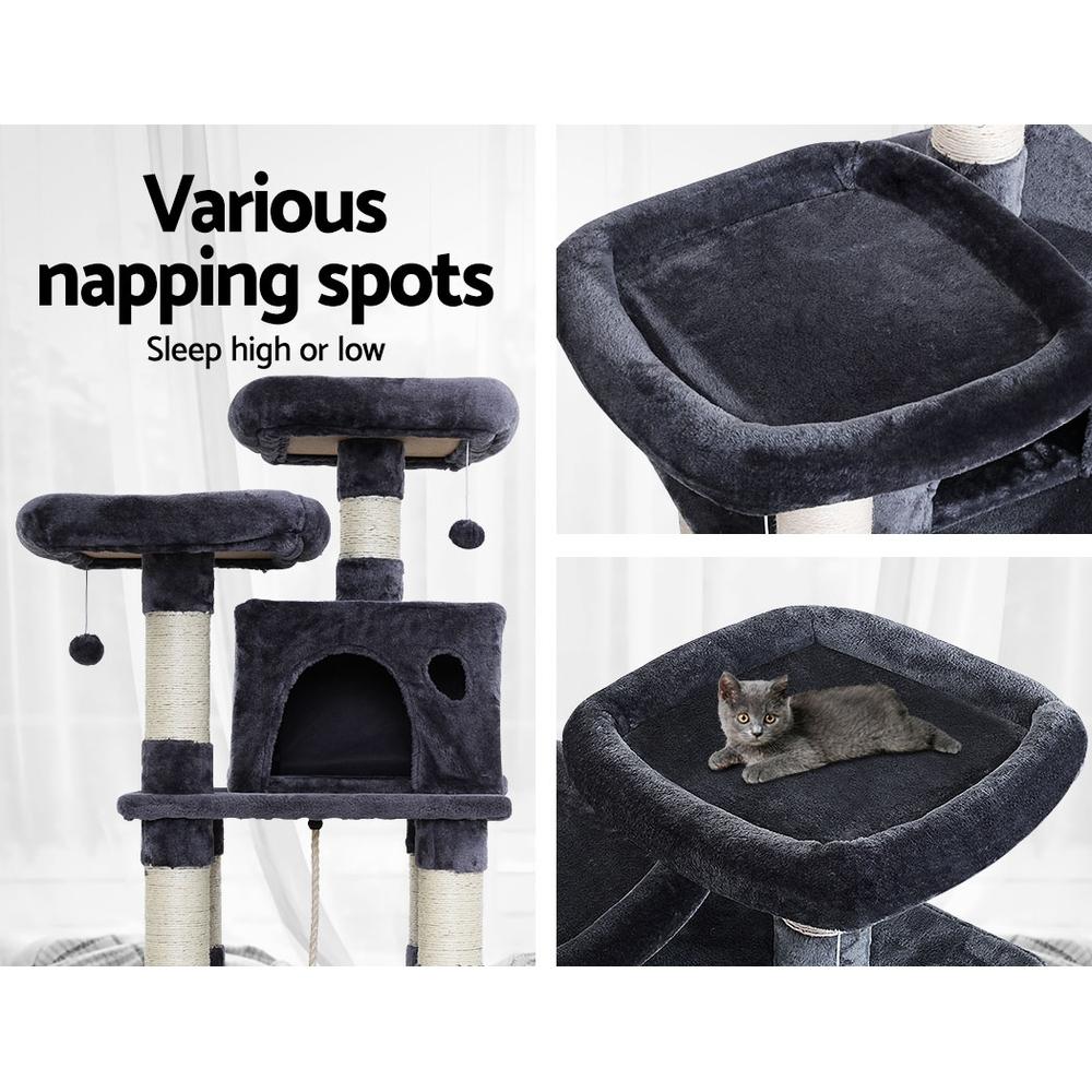Cat Tree 145cm Obsidian Tower