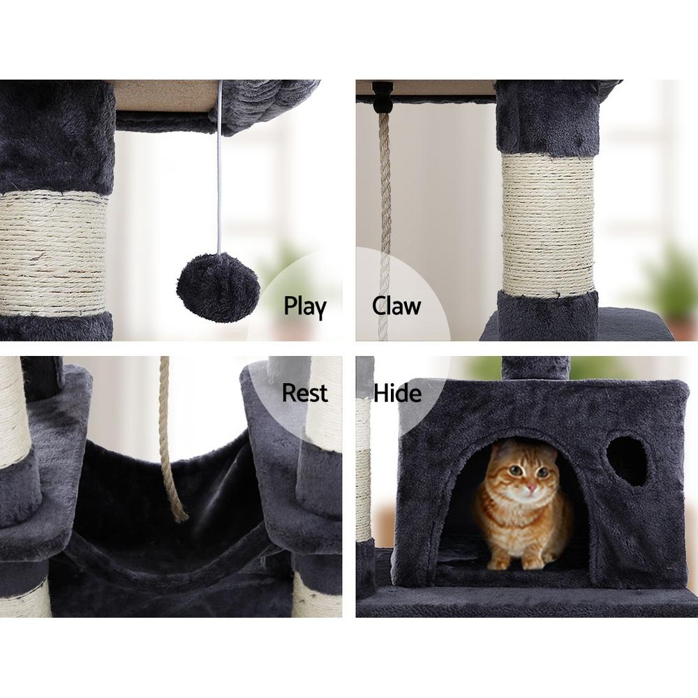 Cat Tree 145cm Obsidian Tower
