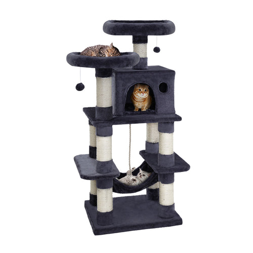 Cat Tree 145cm Obsidian Tower