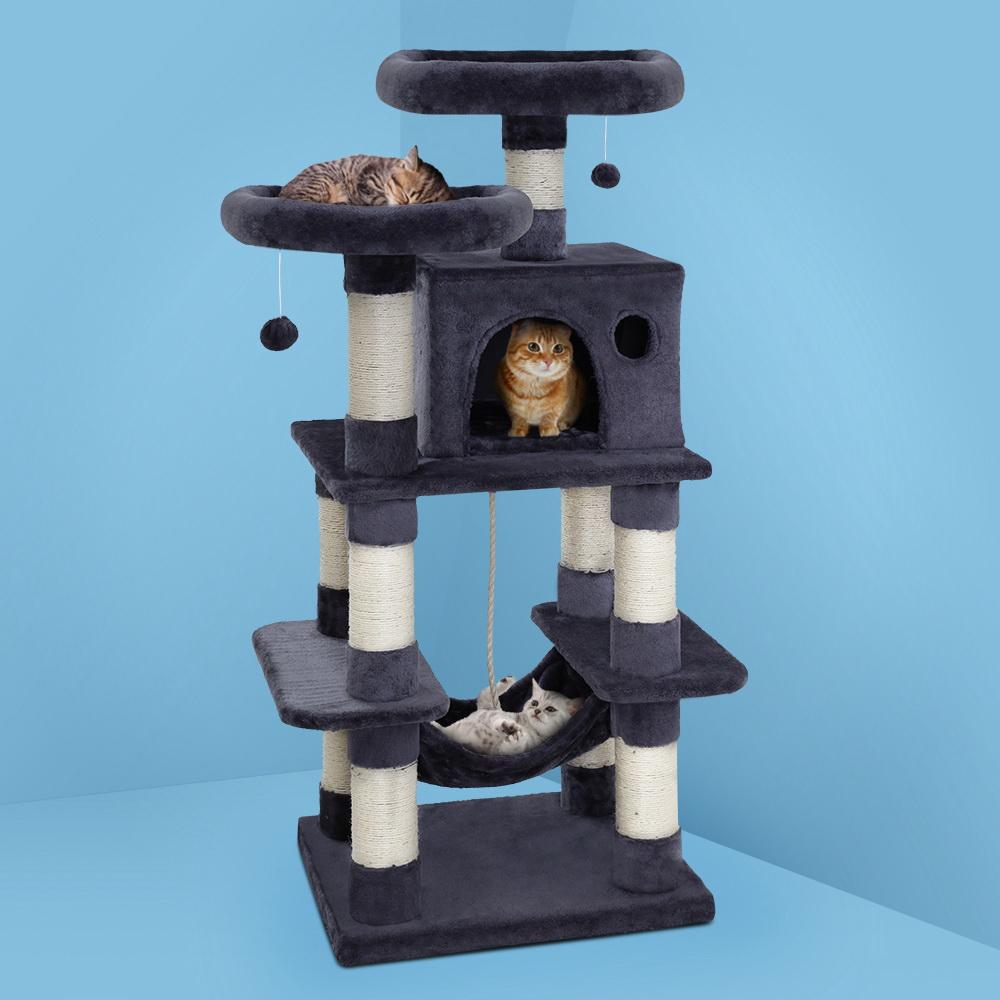 Cat Tree 145cm Obsidian Tower