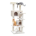 Cat Tree 134cm Tower Scratching Post Scratcher in White
