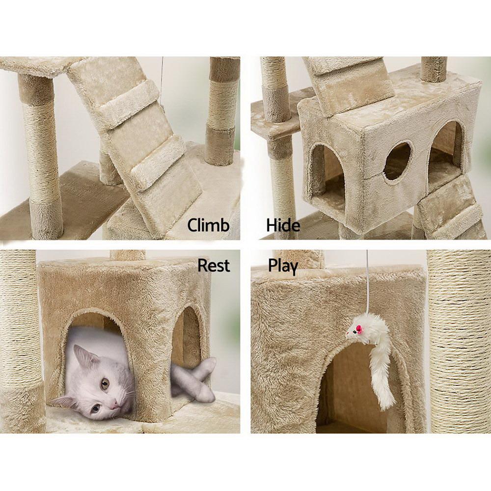 The big apple  — 193cm Multi-Level Tower in Beige