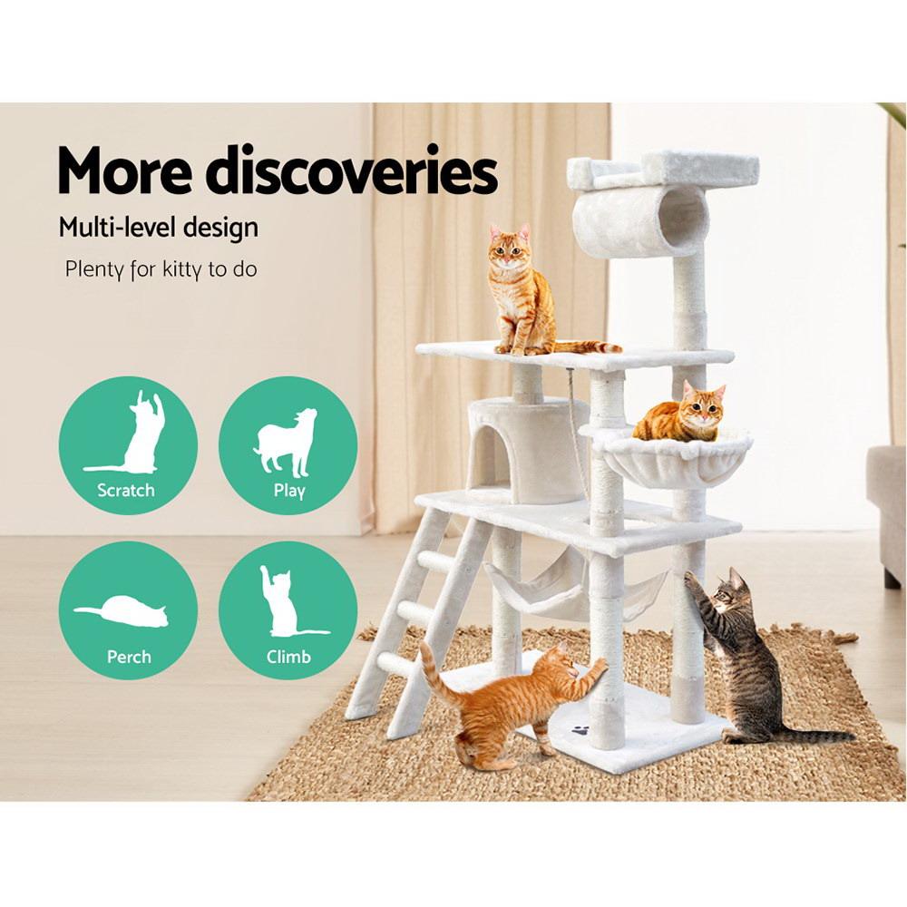 Cat Tree 141cm Cloud Tower Scratching Post