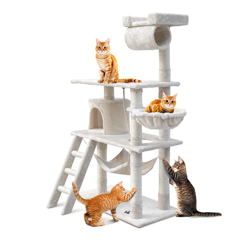 Cat Tree 141cm Cloud Tower Scratching Post