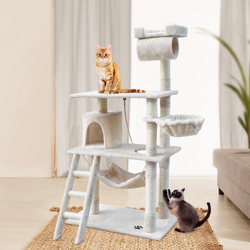 Cat Tree 141cm Cloud Tower Scratching Post