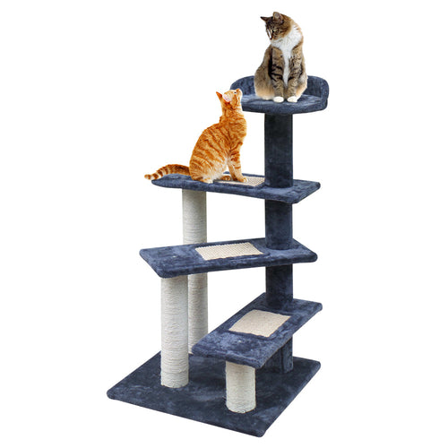Cat Tree 100cm Soft Blue Scratching Post