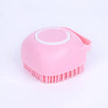 2-In-1 Pet Bath & Massage Brush With Shampoo Storage Silicone scrub
