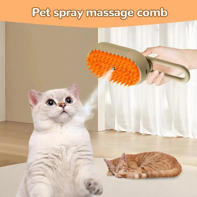 Pet Steam Brush Cat And Dog Deshedder Tool for Grooming