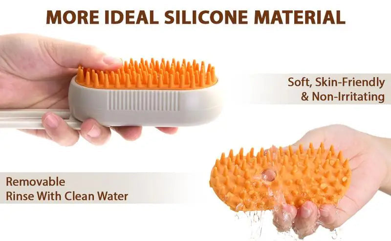 Pet Steam Brush Cat And Dog Deshedder Tool for Grooming