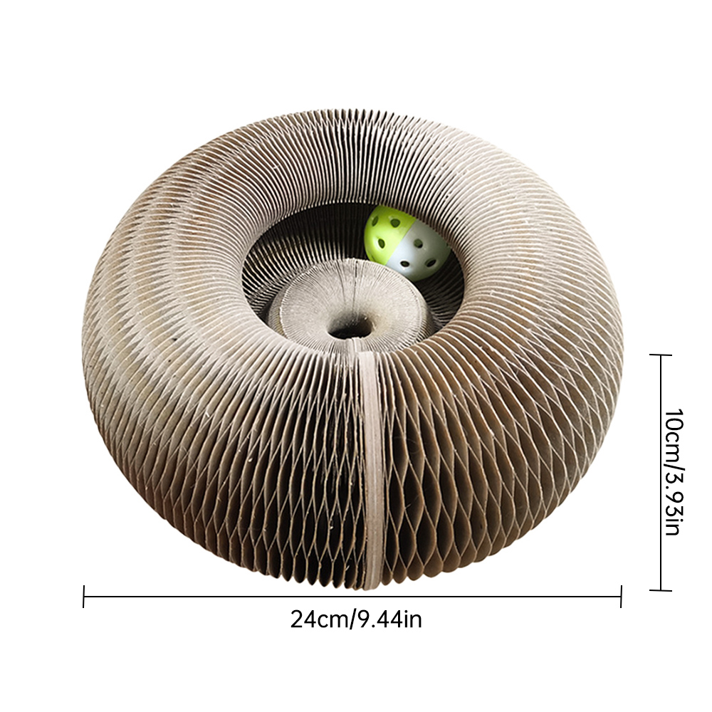 Accordion Cat Scratcher & Toy